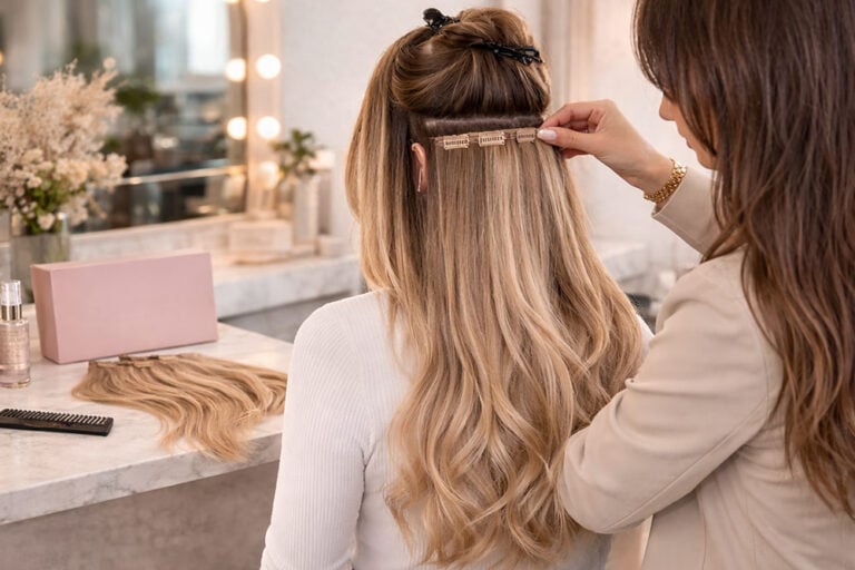 Clip In Extensions richtig anlegen und pflegen