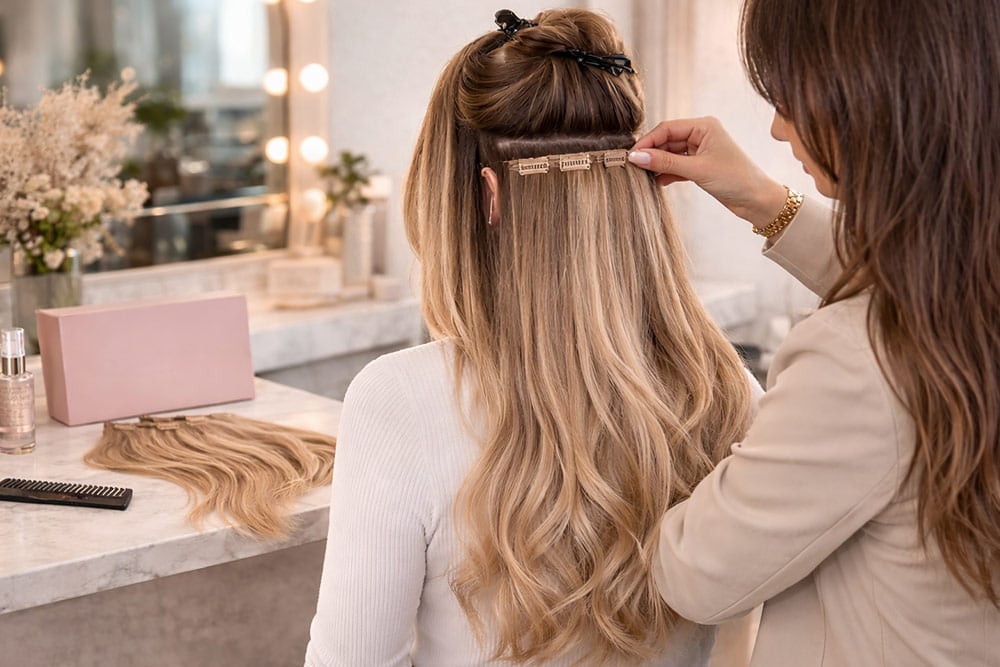Clip In Extensions richtig anlegen und pflegen